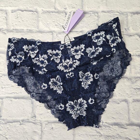 NWT Cosabella Savona Extended Hot Pant Nocturnal Blue size 20/22 2X Italy - Picture 1 of 12